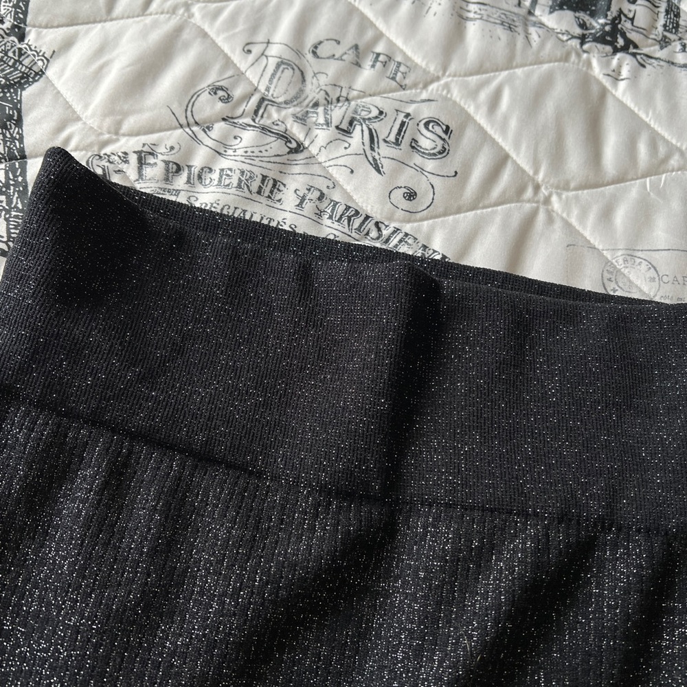 Aris Black Glitter Pants